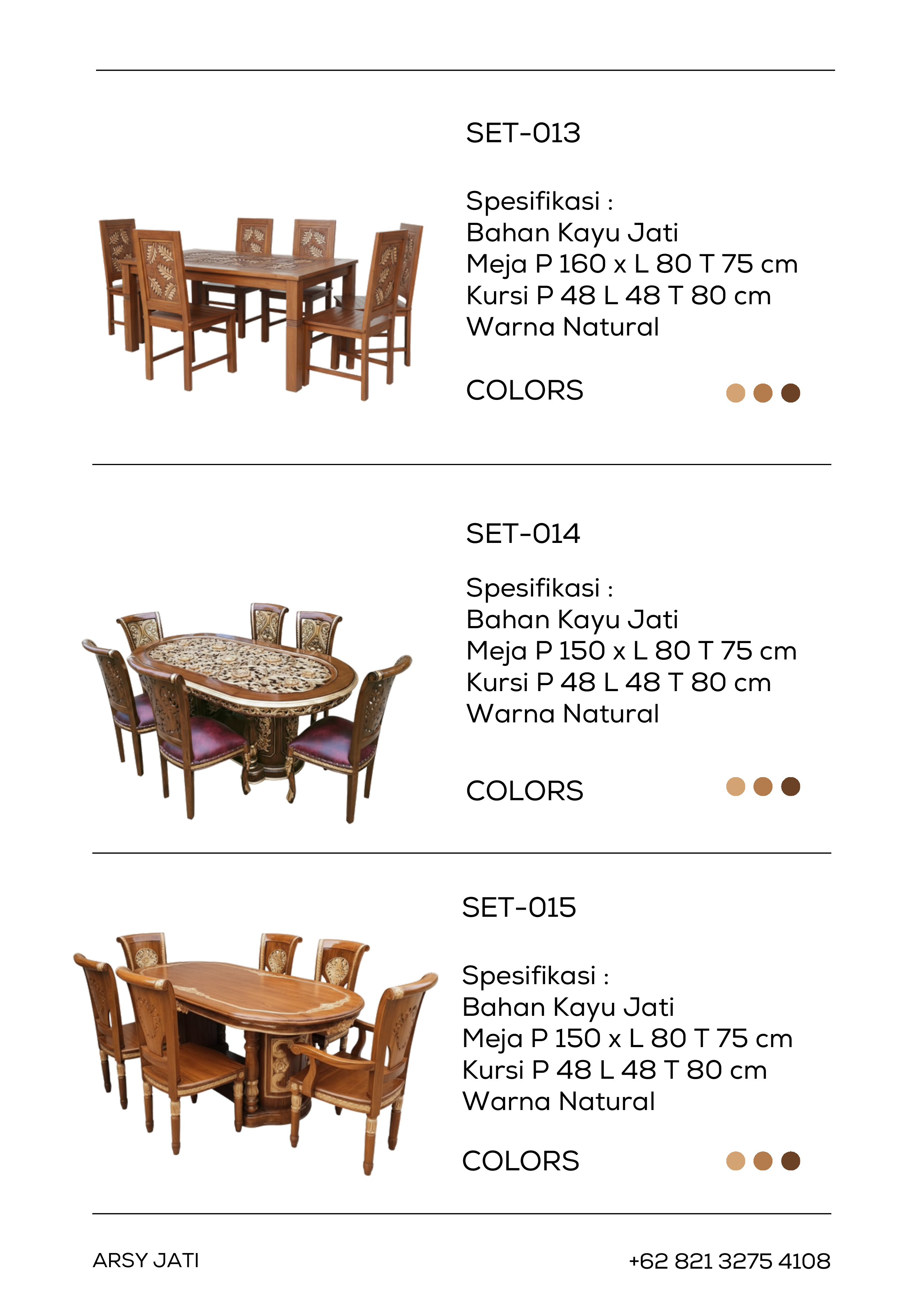 ArsyJati Furniture Indoor Jati - Halaman 25 | Furniture Kayu Jati Premium